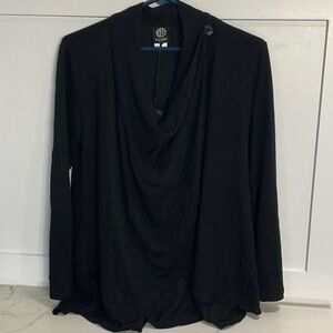 Black Bobeau Thin Wrap Around Sweater